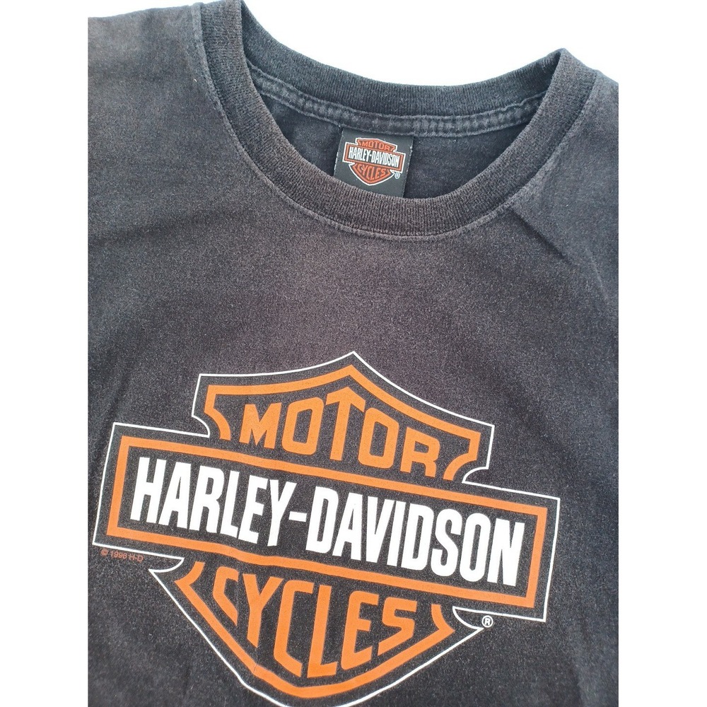 Vintage Harley-Davidson Men's Large Chunky River Meridian, Mississippi SS TShirt